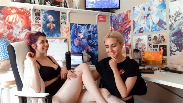 Rubie and Saph - Watching Porn Together