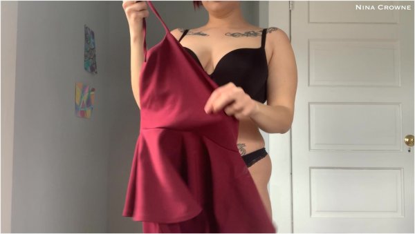 Nina Crowne - GF Tries on Clothes for Her Date Cuckold