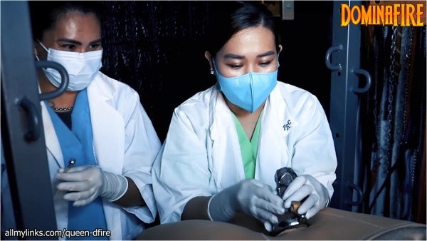 Domina Fire - Medical Sounding Cbt In Chastity By 2 Asian Nurses
